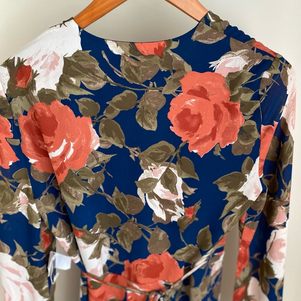 Lulu’s Wrapped Up in Roses Navy Floral Print Dress - Picture 11 of 13
